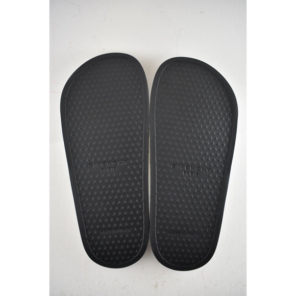 Givenchy Marble Effect Black Yellow Logo Slide On Pool Sandal Flip Flop Flat 35 - Picture 12 of 12